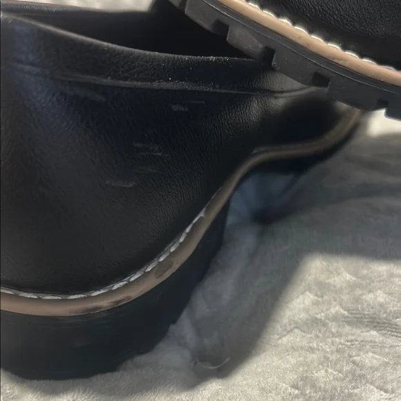 Dolce Vita Black Loafers with Silver Accents - Picture 9 of 9